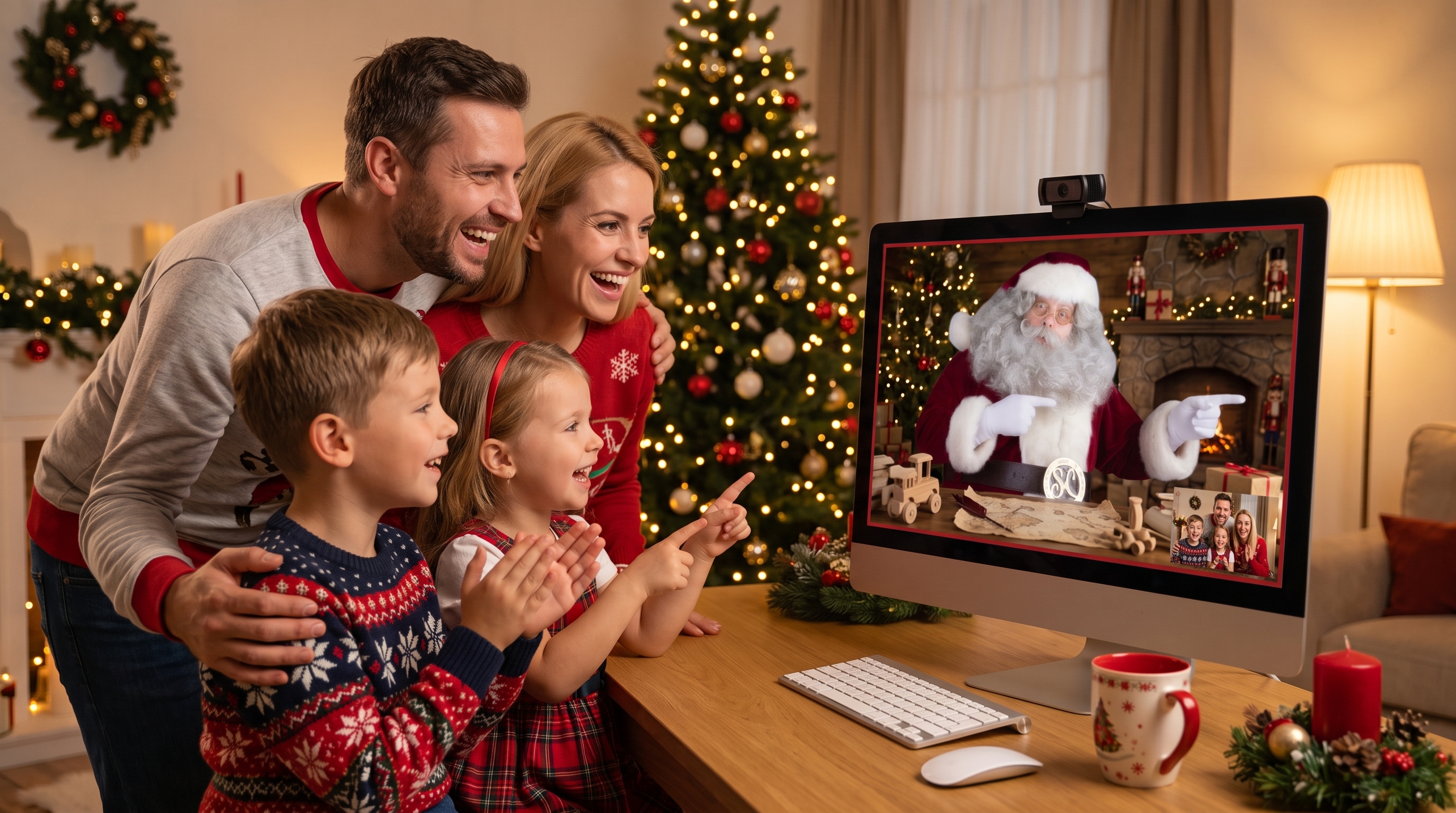 Videollamadas y videos con Santa Claus